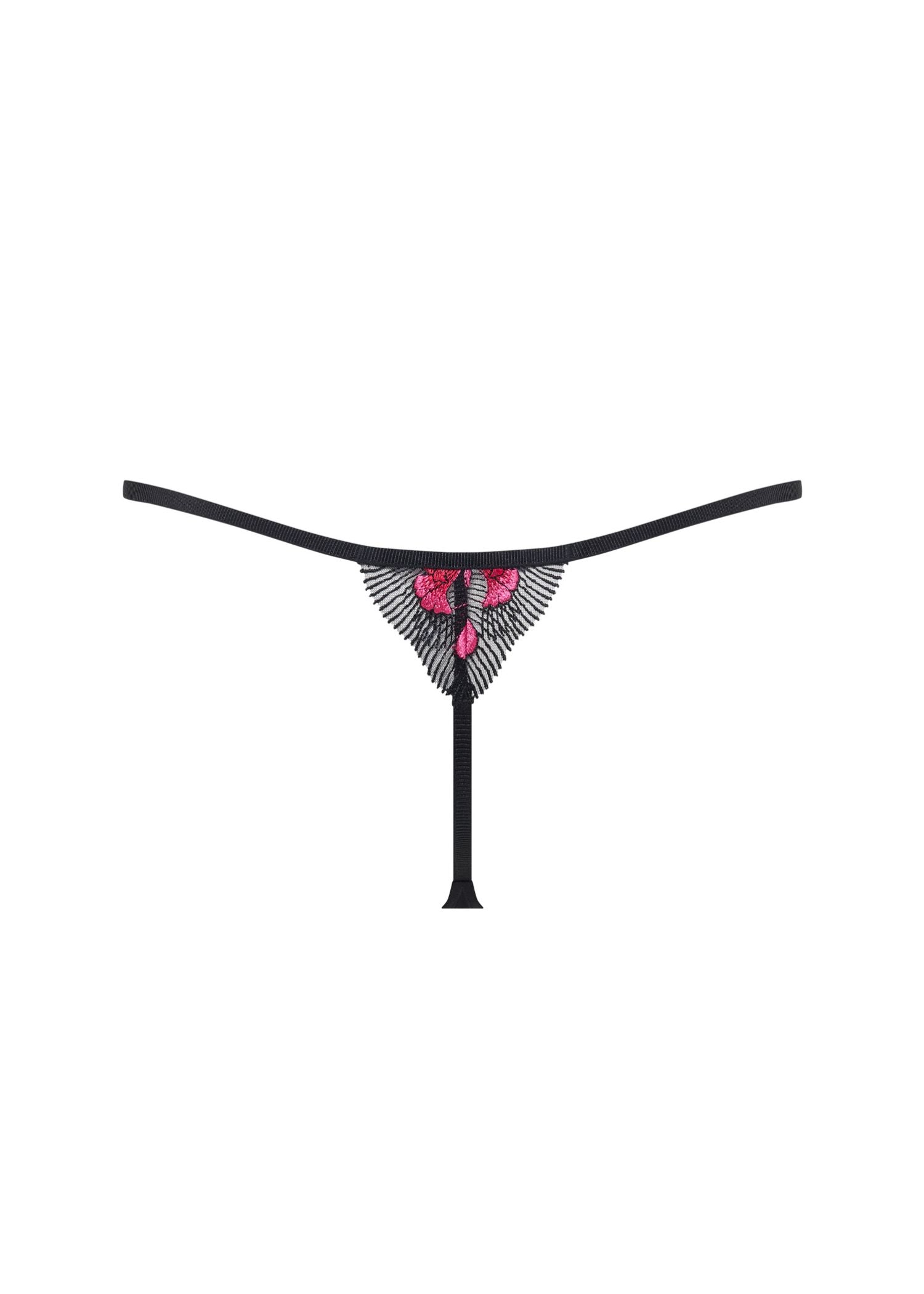 Bluebella VIVIENNE Thong (Fuchsia Pink/Red/Black) | Avec Amour Sexy Lingerie