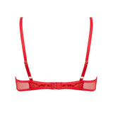 Bluebella CATALINA Wired Bra (Tomato Red/Sheer) | Avec Amour Sexy Lingerie