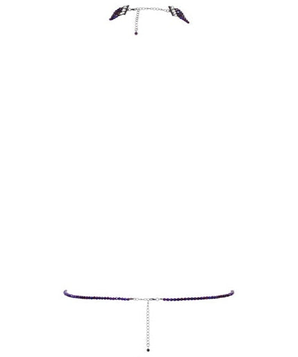 Maison Close Les Fetiches - A Ton Cou Harness (Purple) | Avec Amour Lingerie