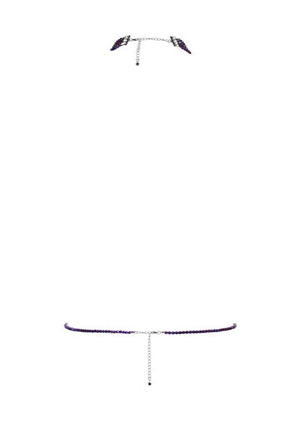 Maison Close Les Fetiches - A Ton Cou Harness (Purple) | Avec Amour Lingerie