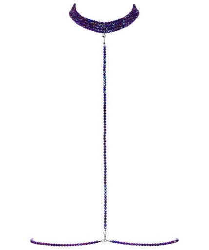 Maison Close Les Fetiches - A Ton Cou Harness (Purple) | Avec Amour Lingerie
