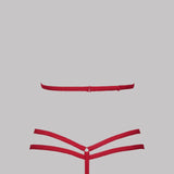 Le Petit Secret (Red) Harness and Thong Set