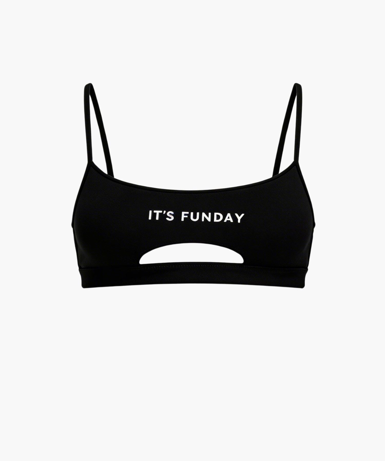 IT'S FUNDAY Unbasic Crop Bra (Black) | Avec Amour Lingerie