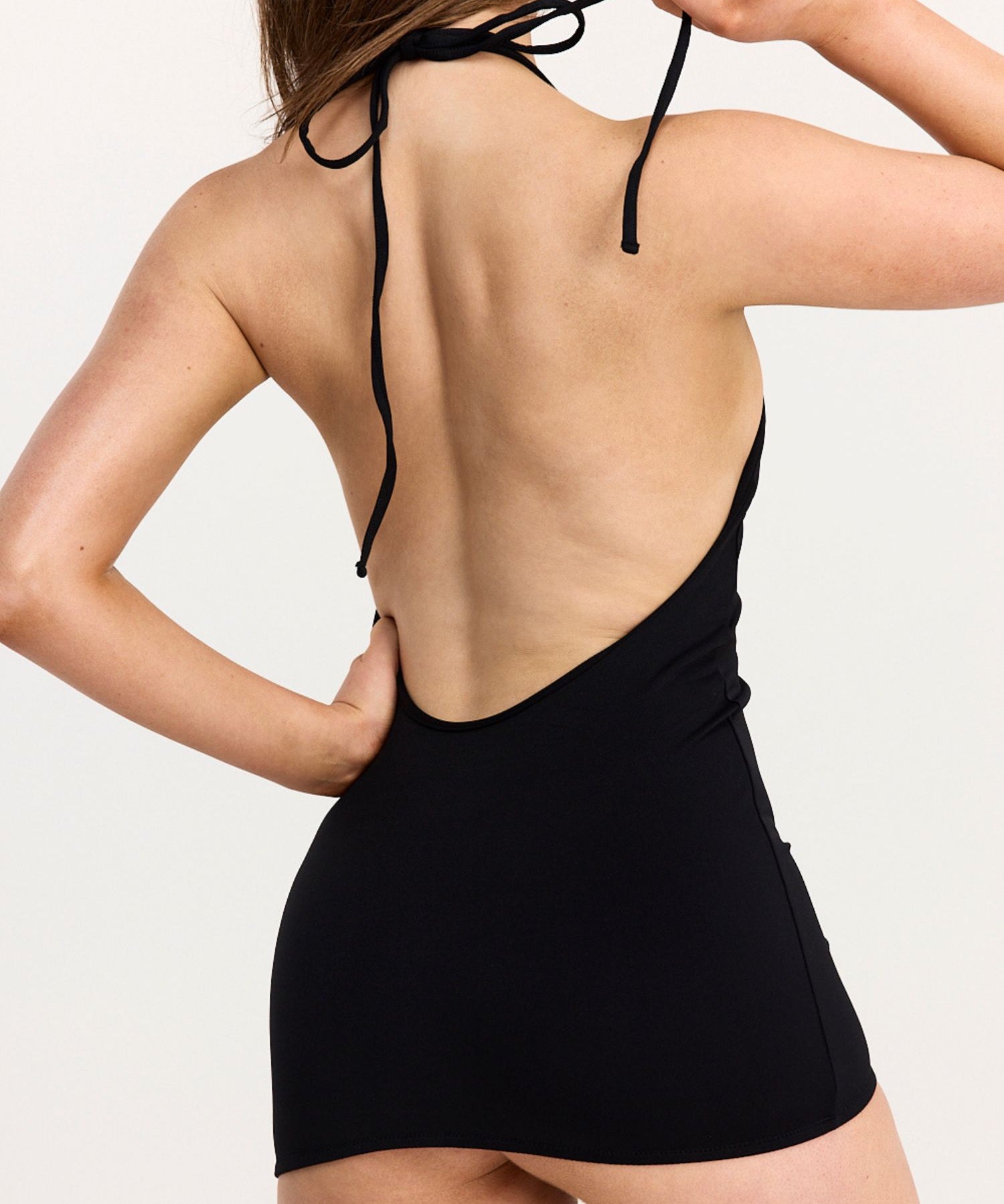 IT'S FUNDAY Unbasic Halter Neck Mini Dress (Black) | Avec Amour Lingerie
