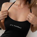 IT'S FUNDAY Unbasic Halter Neck Mini Dress (Black) | Avec Amour Lingerie
