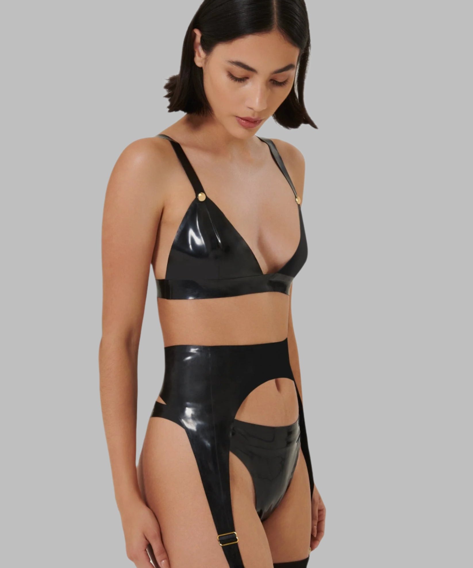 Latex Suspender (Black)