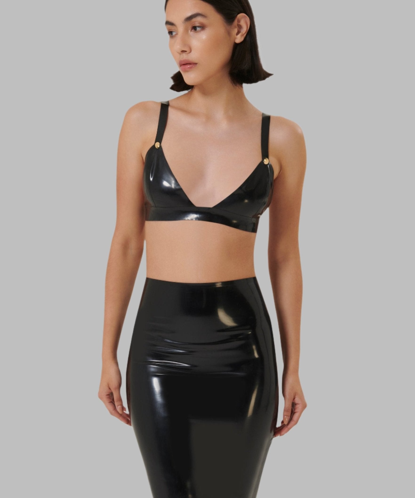 Latex Skirt (Black)