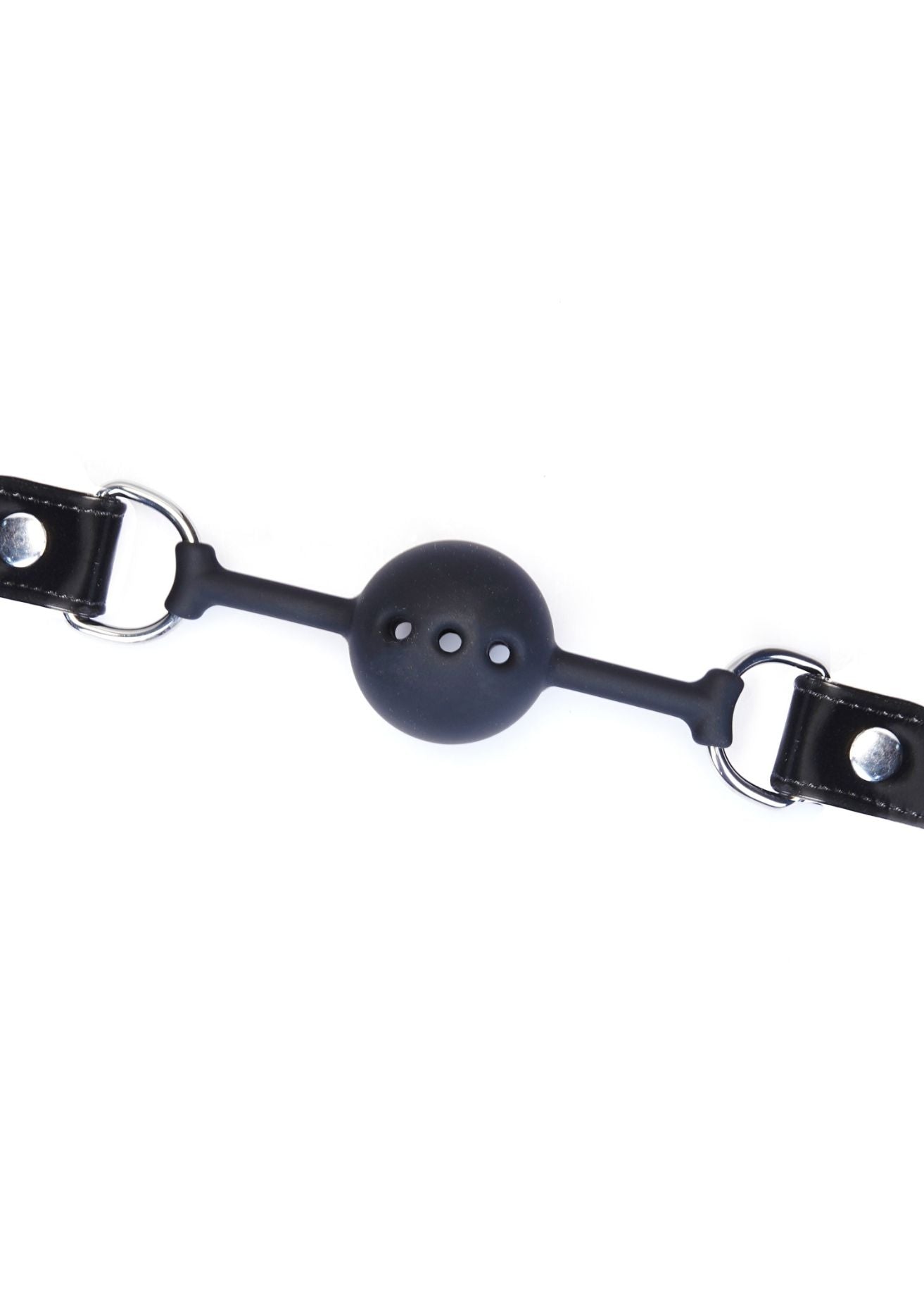Metallic Shade Vegan Ball Gag (Black)