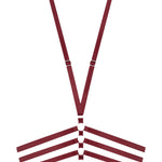 Maison Close Les Fetiches Harness (Burgundy) | Avec Amour Lingerie