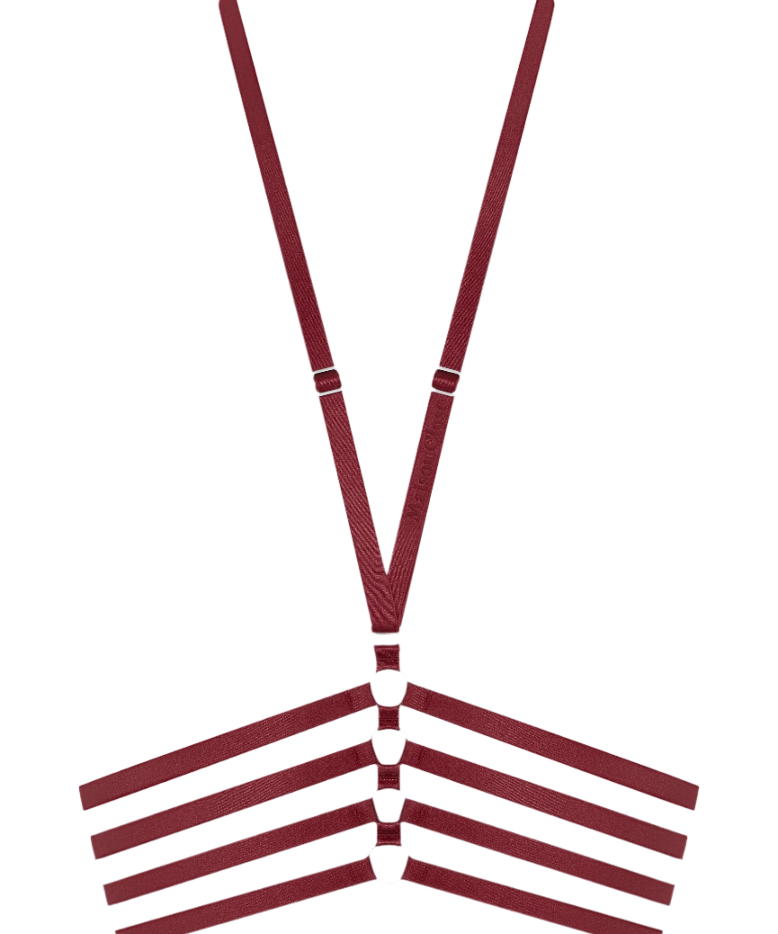 Maison Close Les Fetiches Harness (Burgundy) | Avec Amour Lingerie