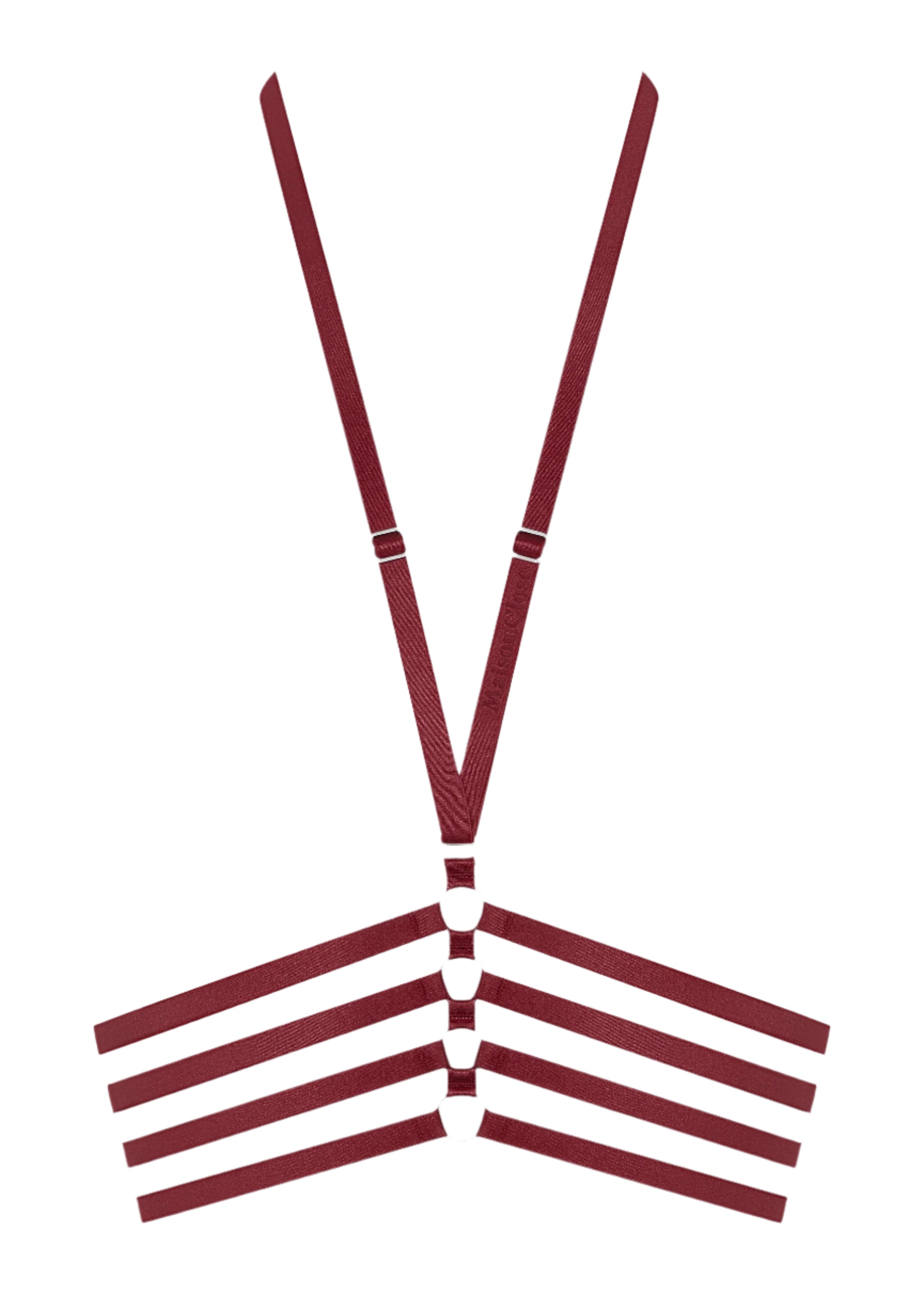 Maison Close Les Fetiches Harness (Burgundy) | Avec Amour Lingerie