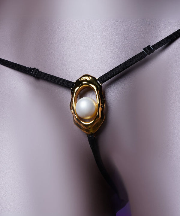 UPKO Moist Eyes Clitoral Jewelry G-String | Avec Amour Lingerie