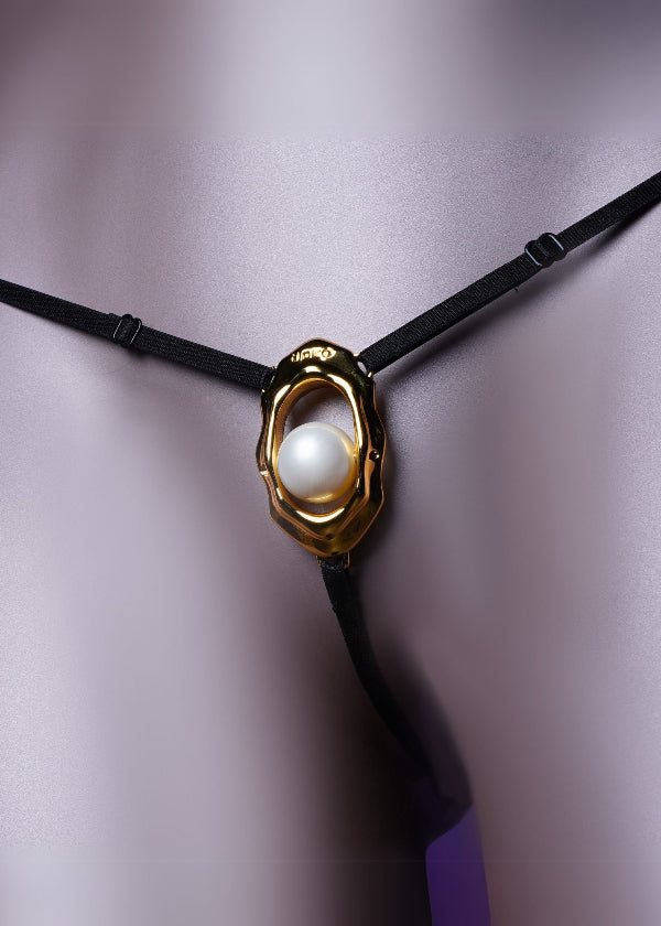 UPKO Moist Eyes Clitoral Jewelry G-String | Avec Amour Lingerie