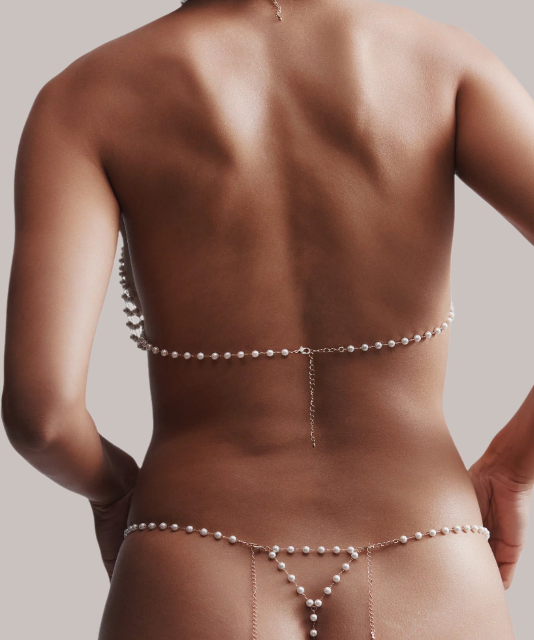 Pearl Thong (Pearl/Gold)