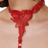 Bluebella Seren Harness (Red) | Avec Amour Lingerie