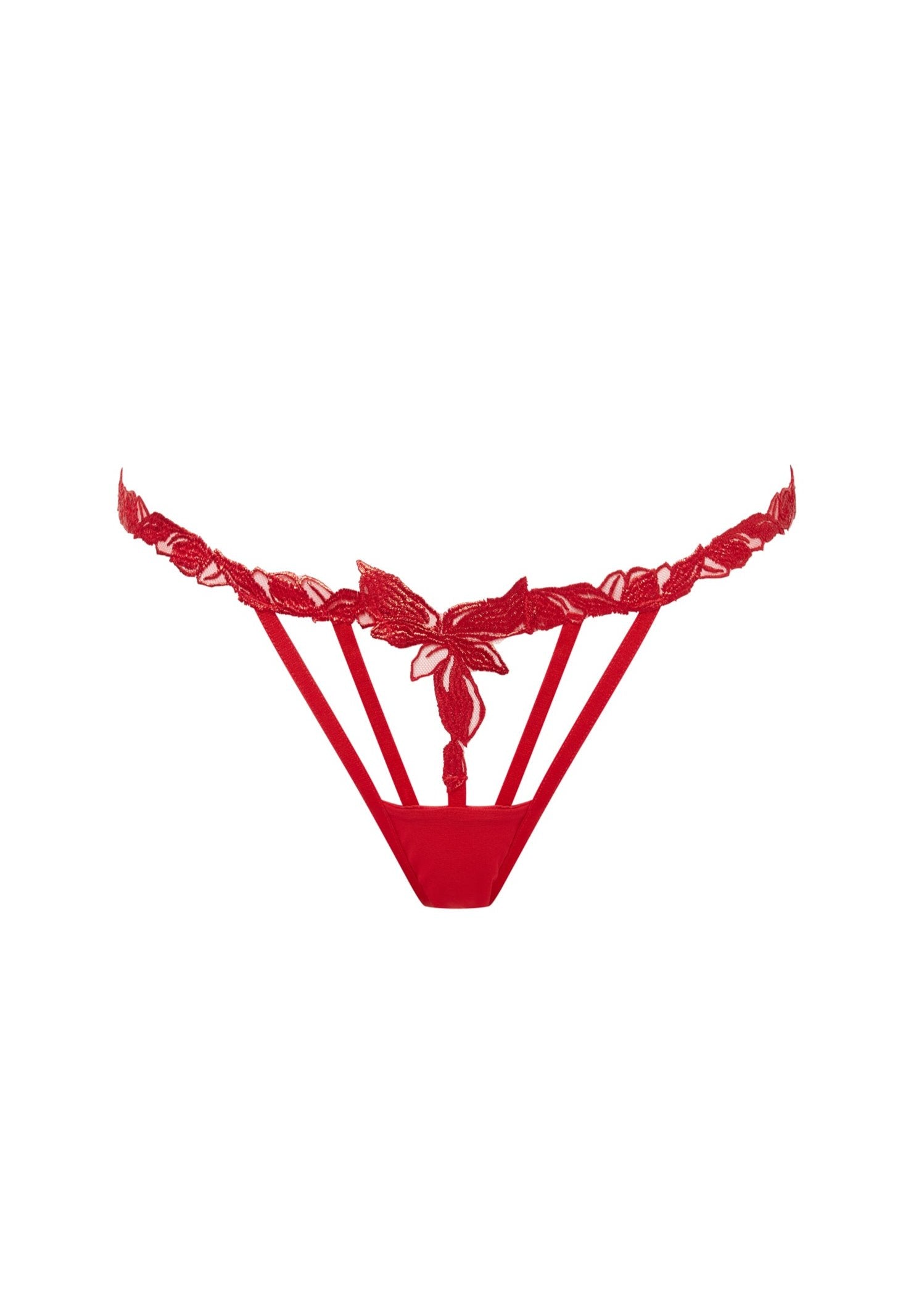 Bluebella Seren Thong (Red) | Avec Amour Lingerie