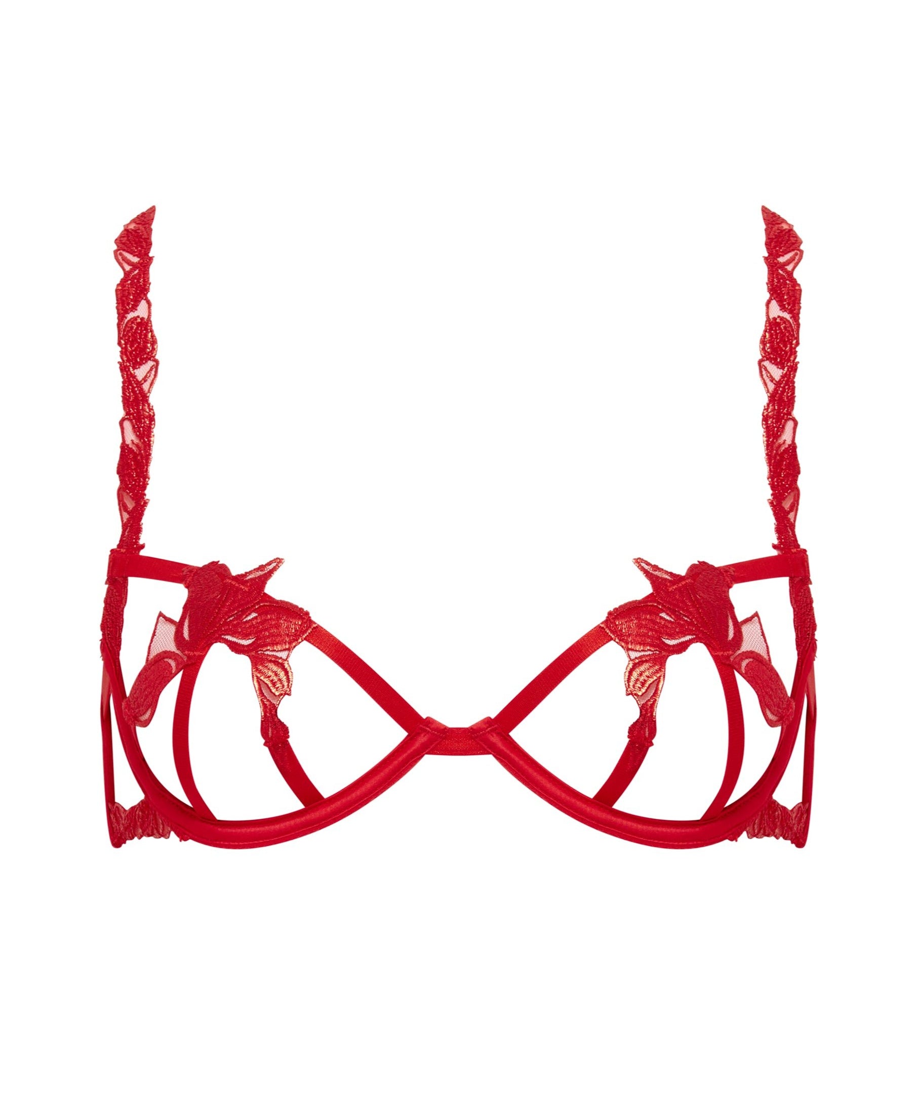 Bluebella Seren Wired Bra (Red) | Avec Amour Lingerie