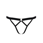 BLUEBELLA - Simone Open Panty (Black & Gold) | Avec Amour Lingerie