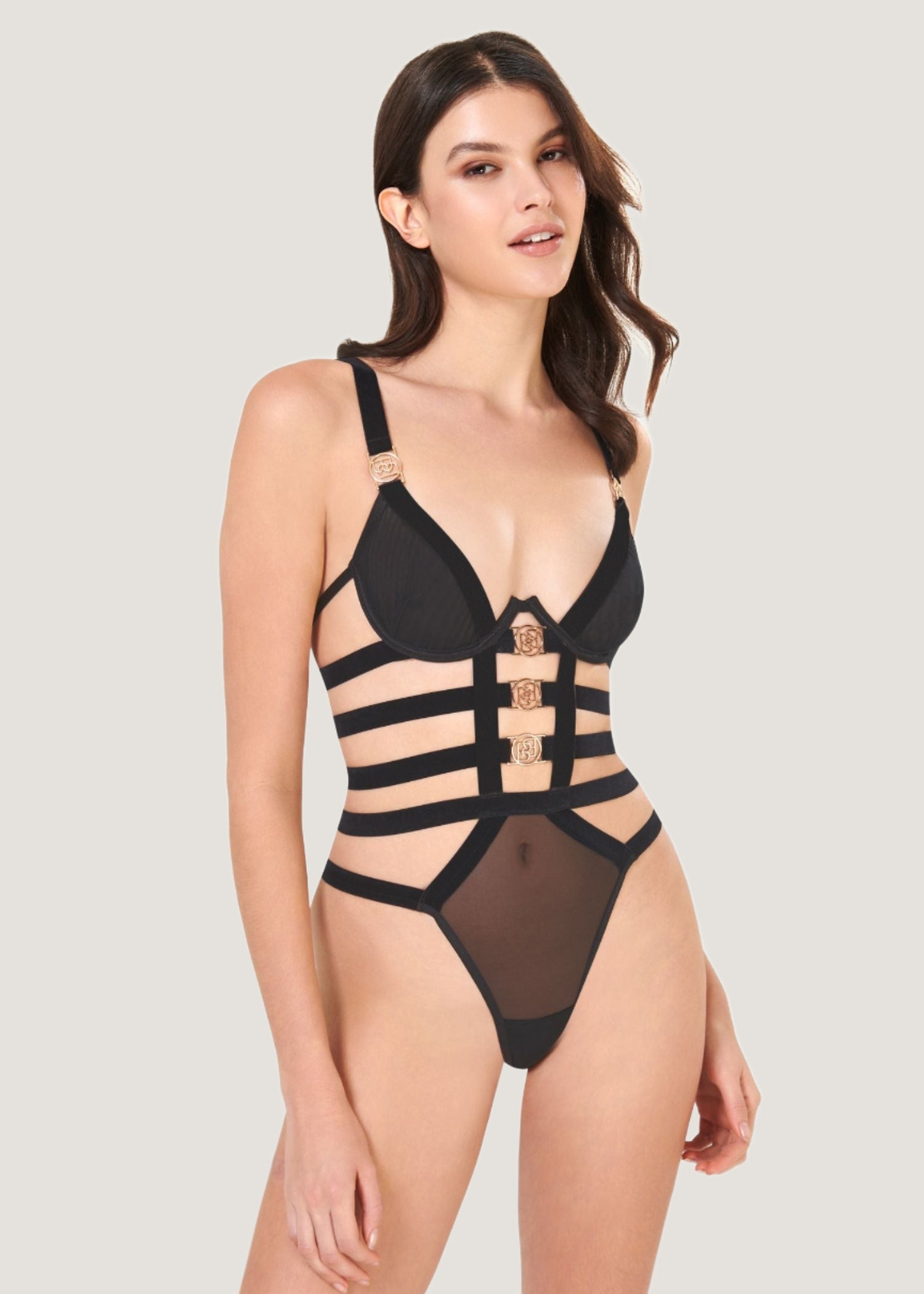 BLUEBELLA - Thalia Wired Body (Black) | Avec Amour Lingerie