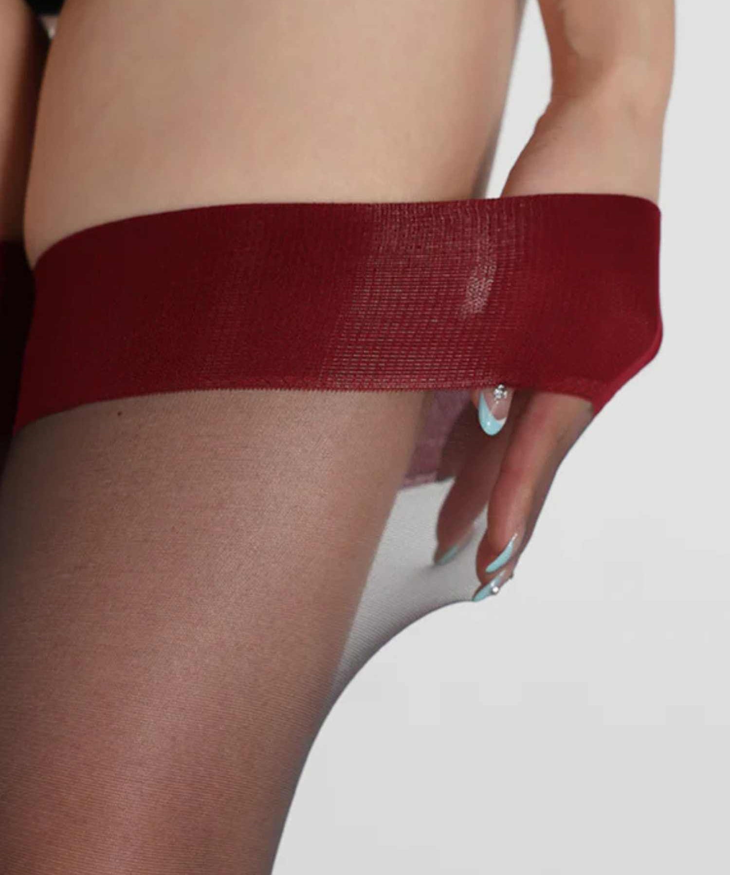 Ultra-Thin Tearable Stocking (Red & Black)