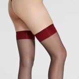 Ultra-Thin Tearable Stocking (Red & Black)