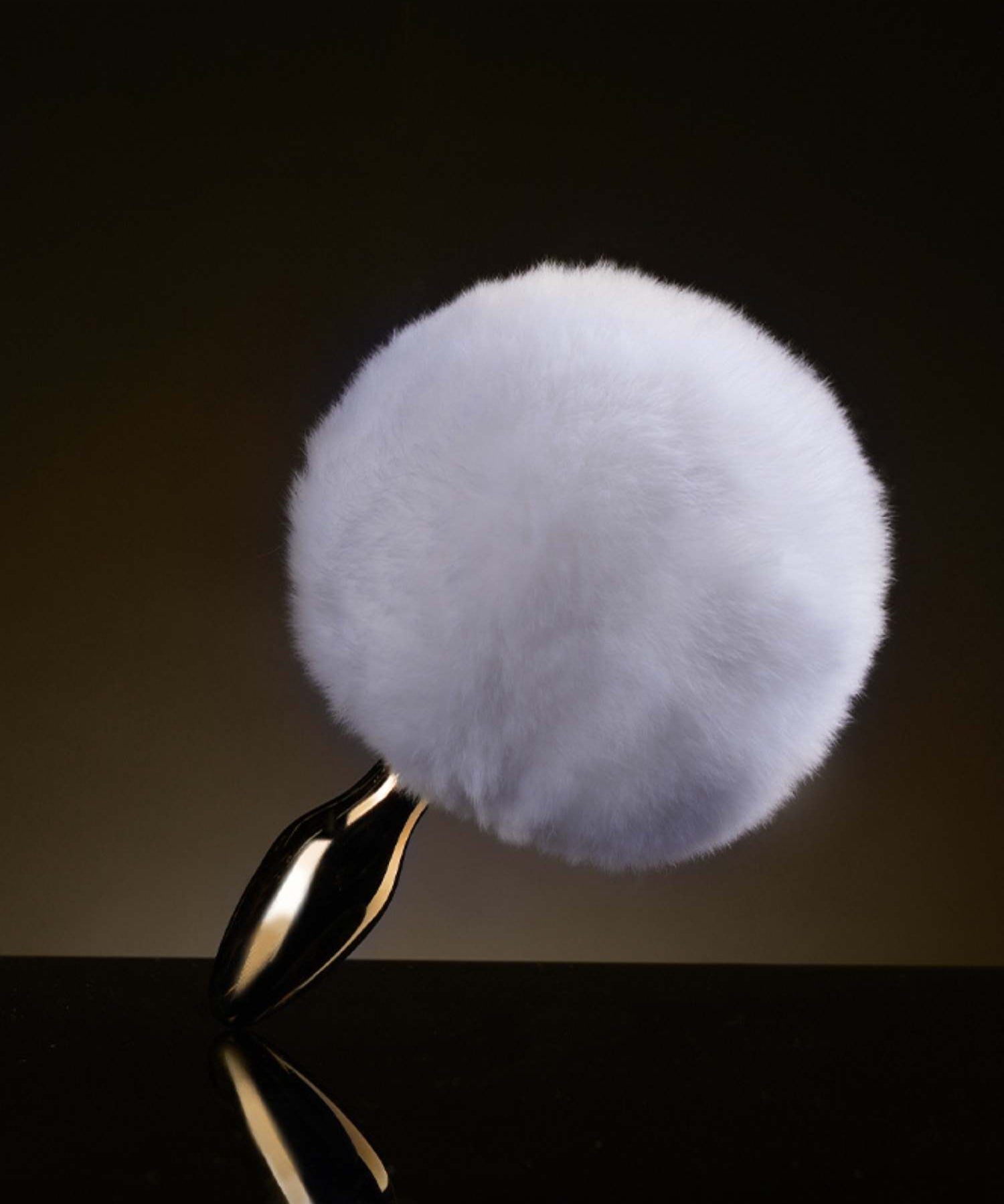Rabbit Fur Bunny Tail Small Butt Plug