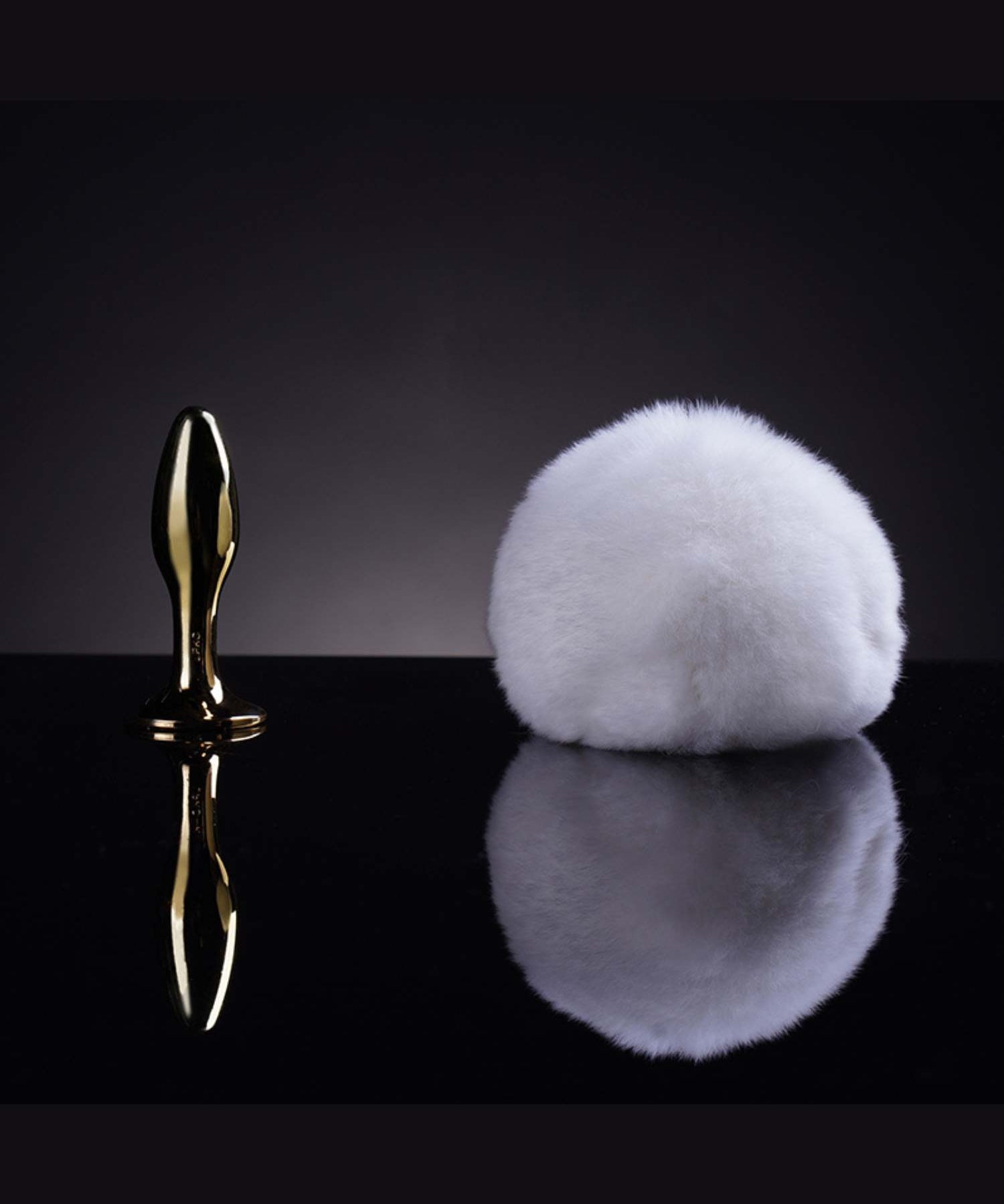 Rabbit Fur Bunny Tail Small Butt Plug