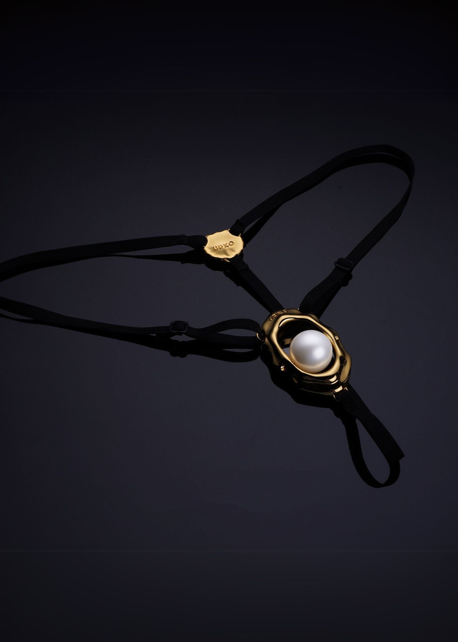 UPKO Moist Eyes Clitoral Jewelry G-String | Avec Amour Lingerie