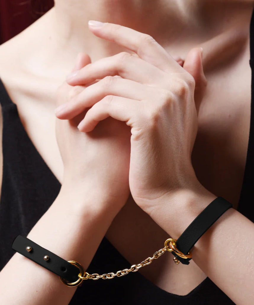 UPKO Leather Thin Bracelets, Cuffs, Restraints | Avec Amour Lingerie
