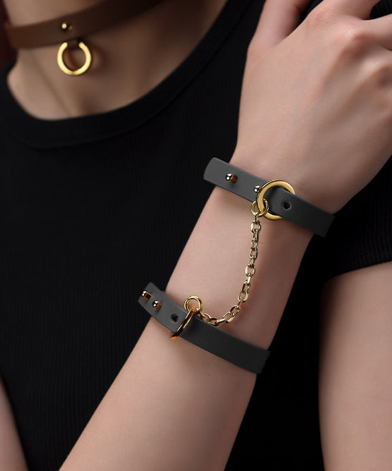 UPKO Leather Thin Bracelets, Cuffs, Restraints | Avec Amour Lingerie