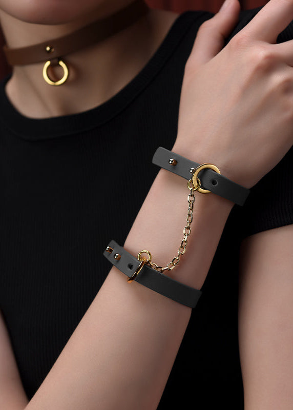 UPKO Leather Thin Bracelets, Cuffs, Restraints | Avec Amour Lingerie