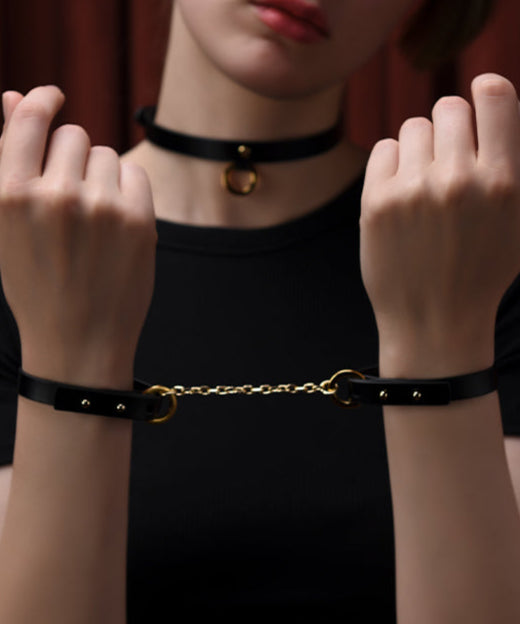 UPKO Leather Thin Bracelets, Cuffs, Restraints | Avec Amour Lingerie