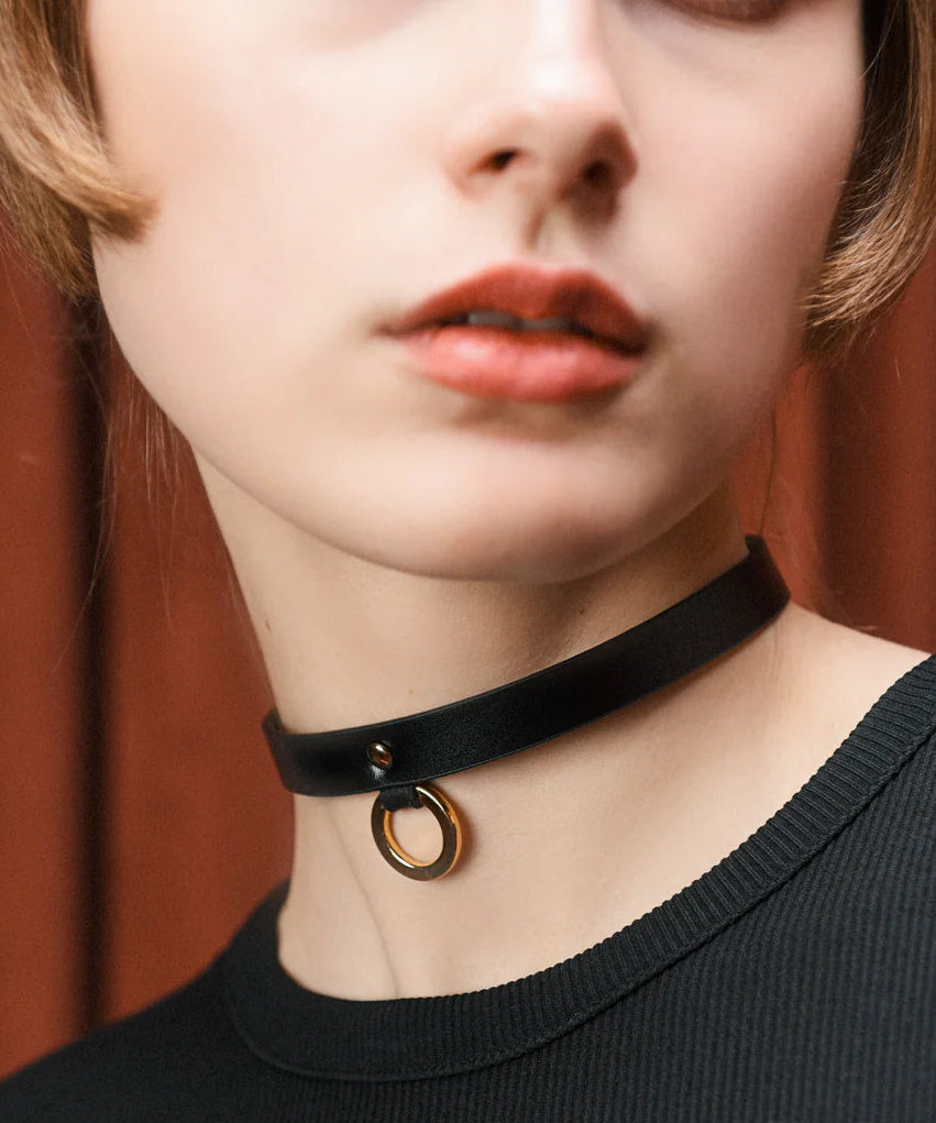 Leather Thin Choker