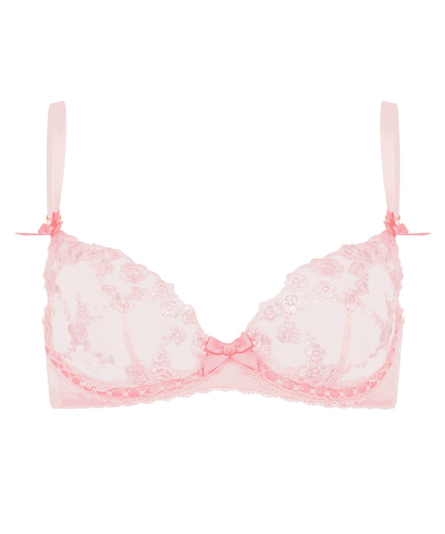 Agent Provocateur Adelie Bra (Baby Pink / Hot Pink) | Avec Amour Luxury Lingerie
