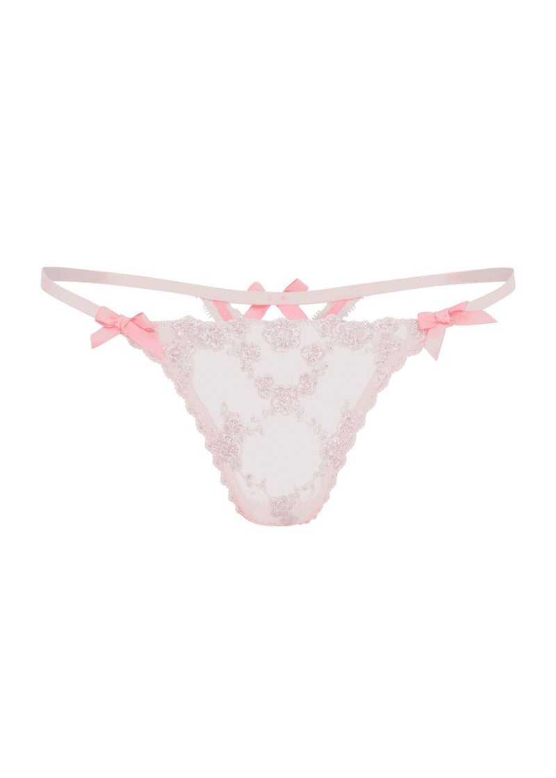 Agent Provocateur Adelie Thong (Baby Pink / Hot Pink) | Avec Amour Luxury Lingerie