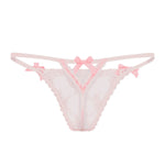 Agent Provocateur Adelie Thong (Baby Pink / Hot Pink) | Avec Amour Luxury Lingerie