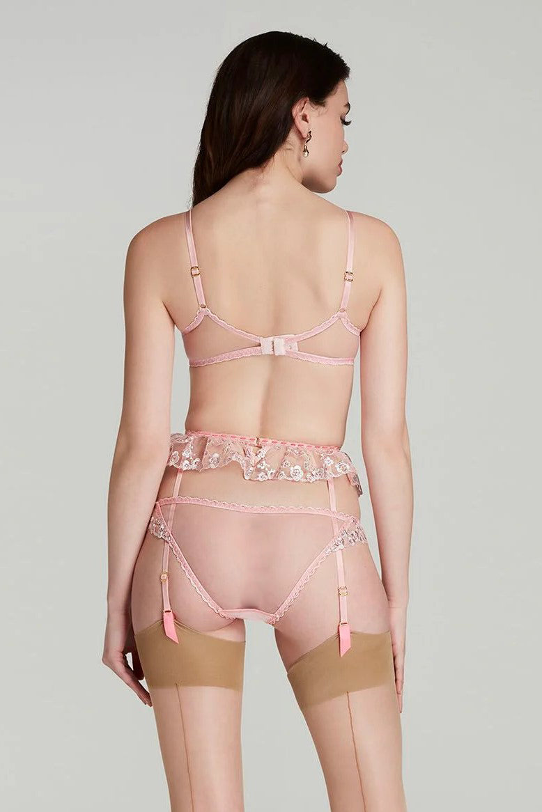 Agent Provocateur Adelie Waspie (Baby Pink / Hot Pink) | Avec Amour Luxury Lingerie