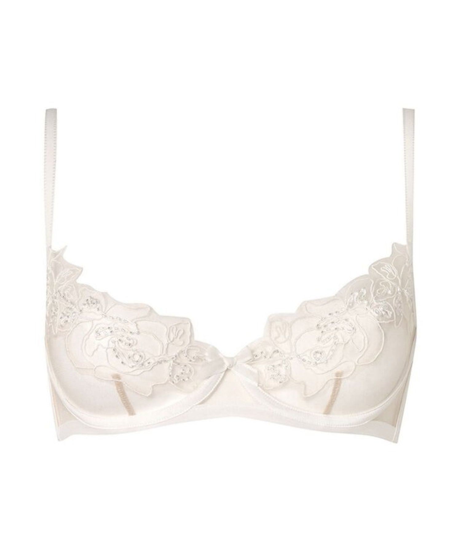 Agent Provocateur Lindie Underwired Bra (Sand/Ivory) | Avec Amour Luxury Lingerie