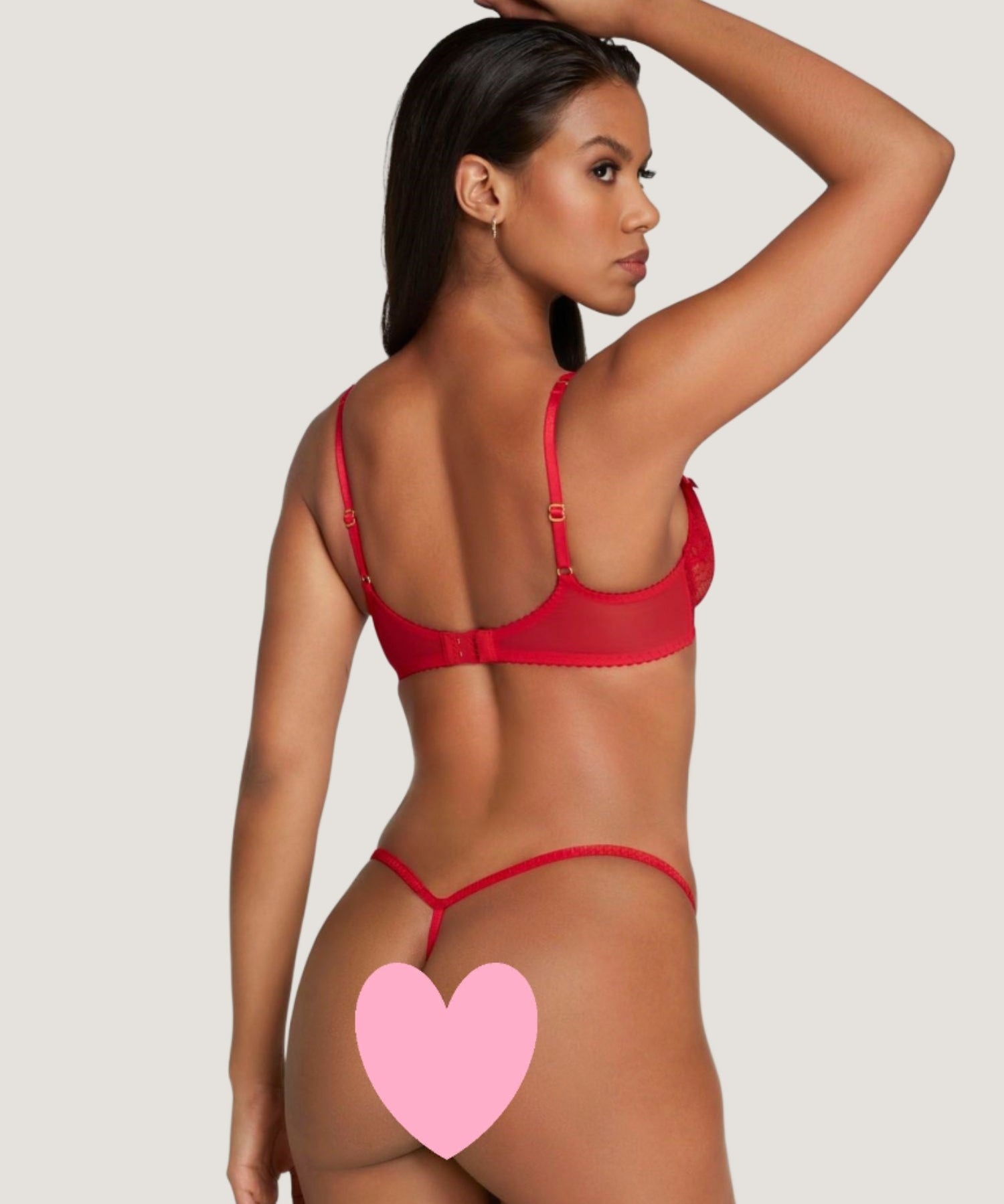 Agent Provocateur Lorna Lace Trixie (Red) | Avec Amour Luxury Lingerie