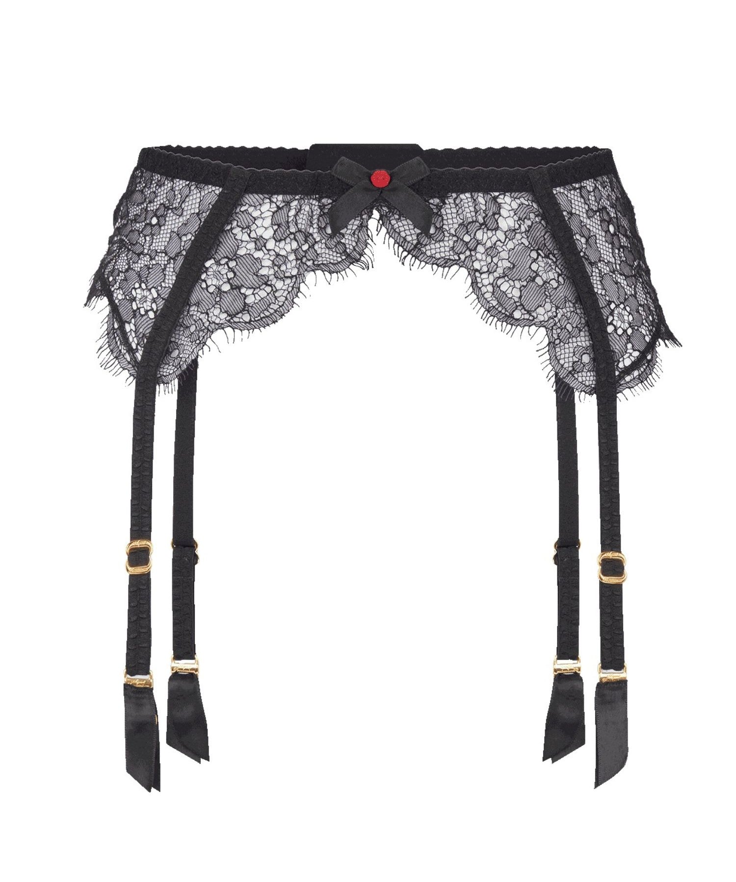 Agent Provocateur Lorna Lace Suspender (Black) | Avec Amour Luxury Lingerie