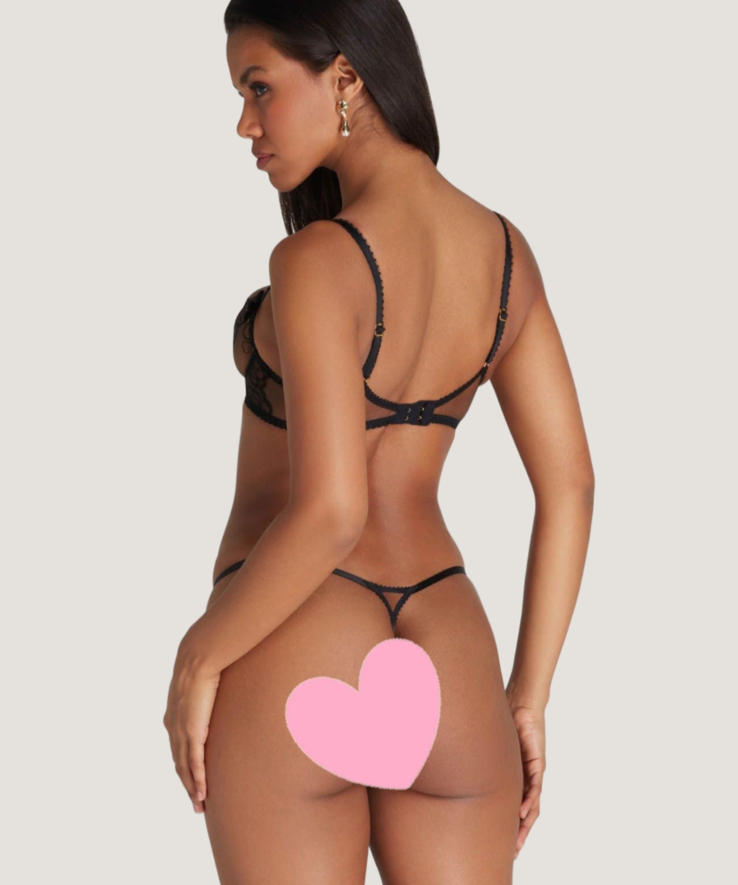 Agent Provocateur - Maysie Thong (Black) | Avec Amour Luxury Lingerie