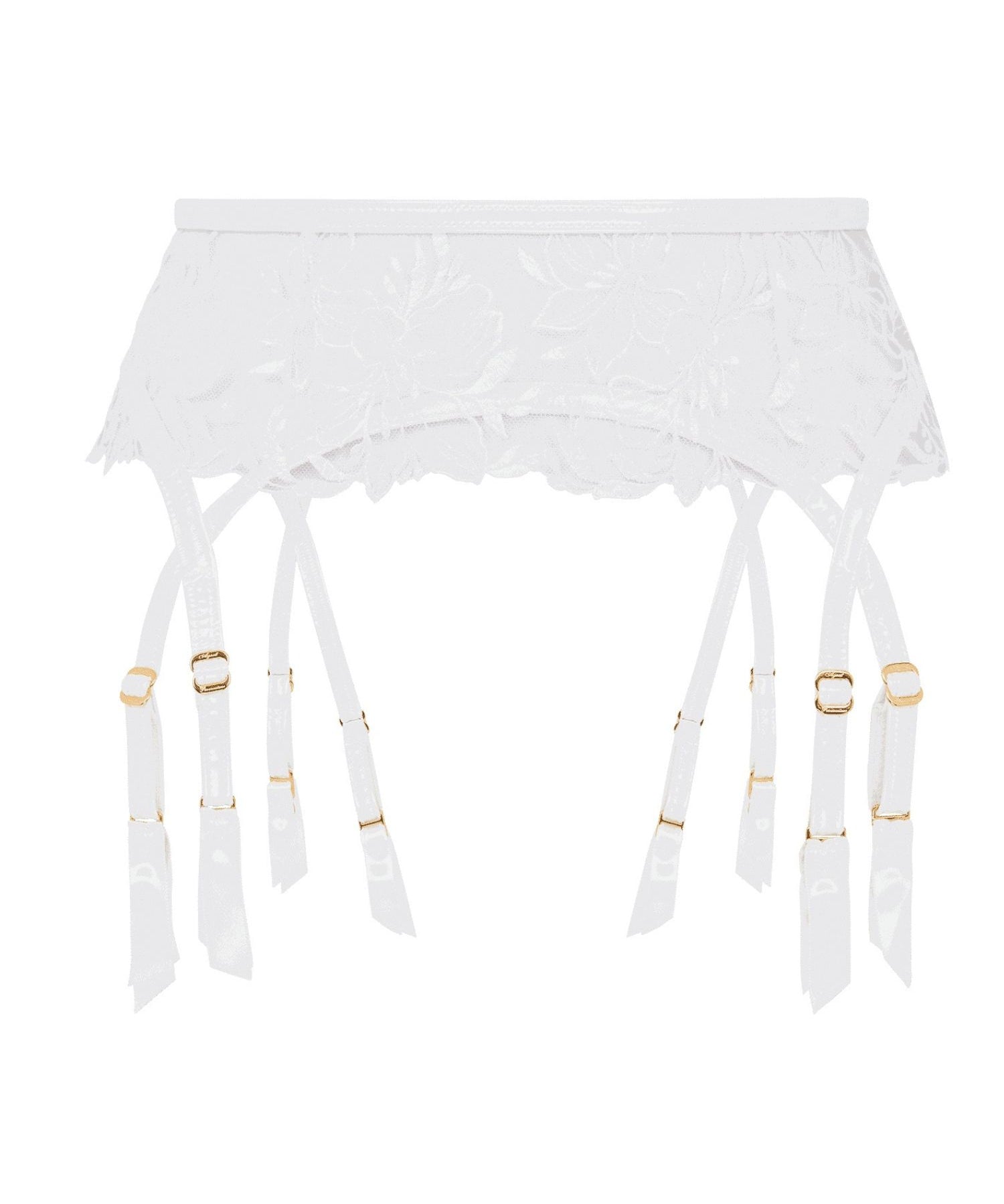 Agent Provocateur Ozella Suspender (White) | Avec Amour Luxury Lingerie