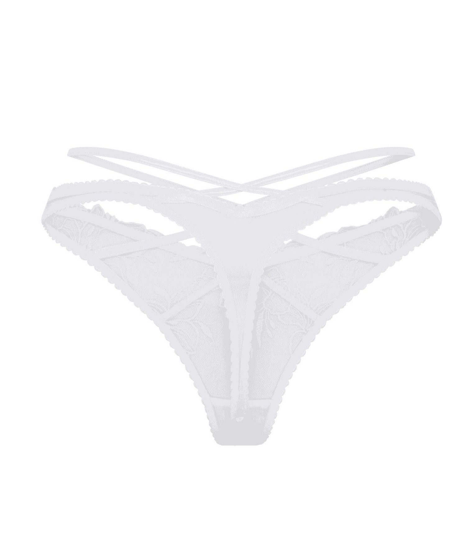 Agent Provocateur Ozella Thong (White) | Avec Amour Luxury Lingerie