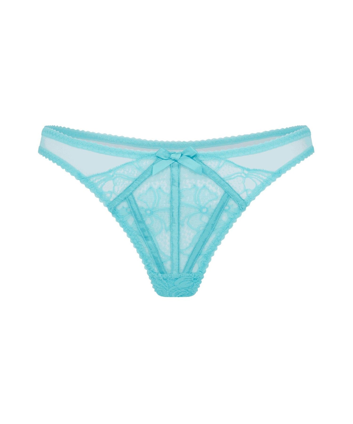 Agent Provocateur Rozlyn Thong (Turquoise) | Avec Amour Luxury Lingerie
