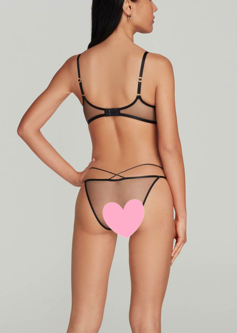 Agent Provocateur Zella Brief (Black) | Avec Amour Luxury Lingerie