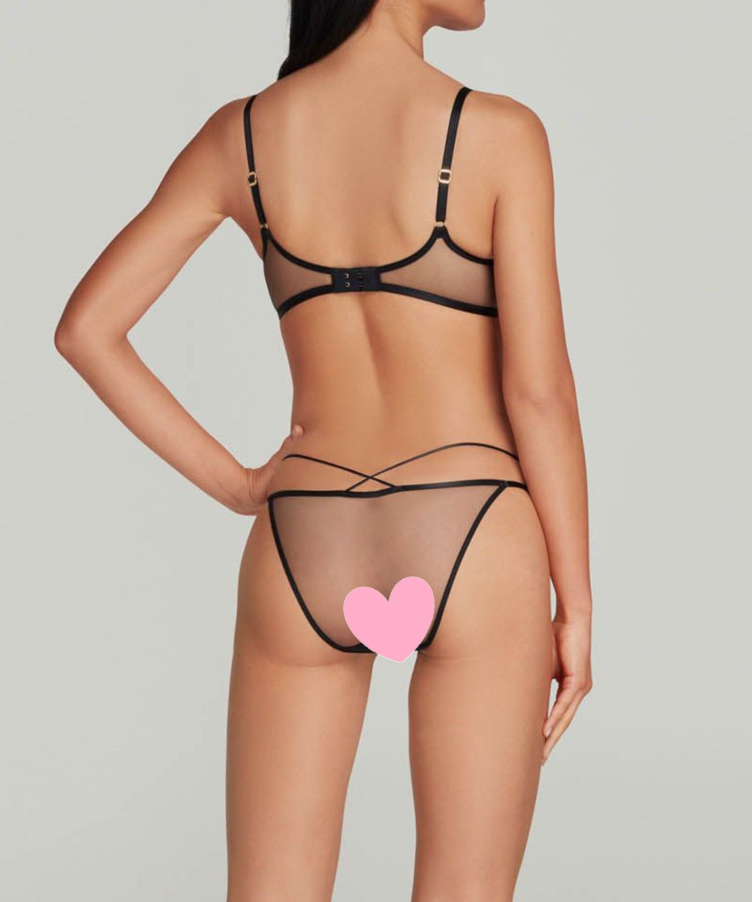 Agent Provocateur Zella Underwired Plunge Bra (Black) | Avec Amour Luxury Lingerie