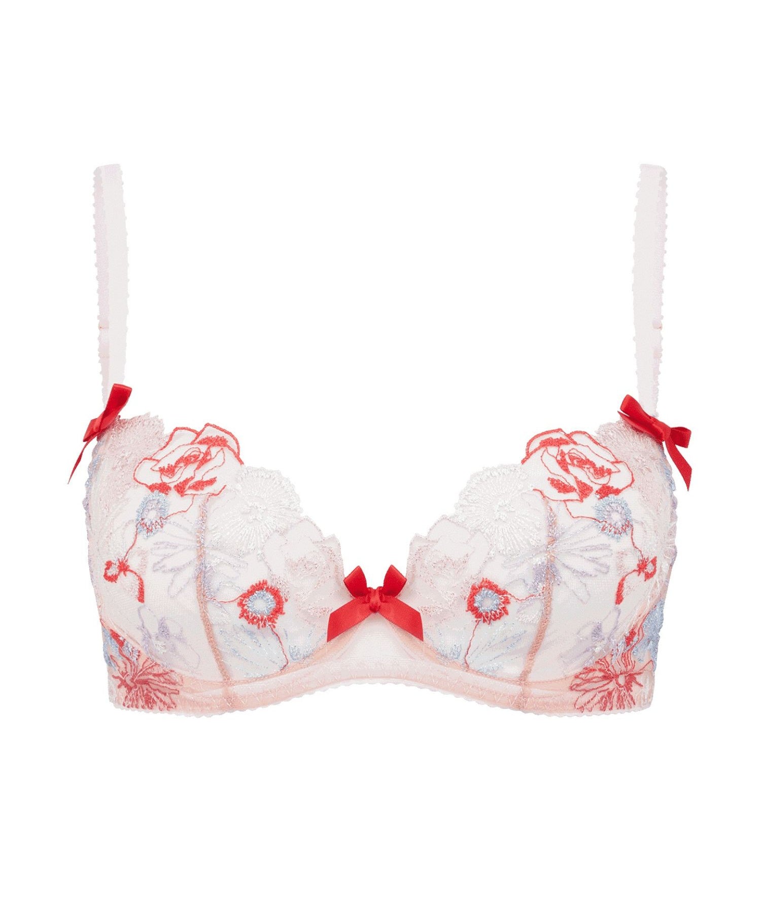Agent Provocateur Zuri Bra (Red / Blue / Sand) | Avec Amour Luxury Lingerie