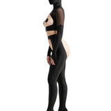 Anoeses Quorra Top & Legging Bodysuit (Black) | Avec Amour Lingerie