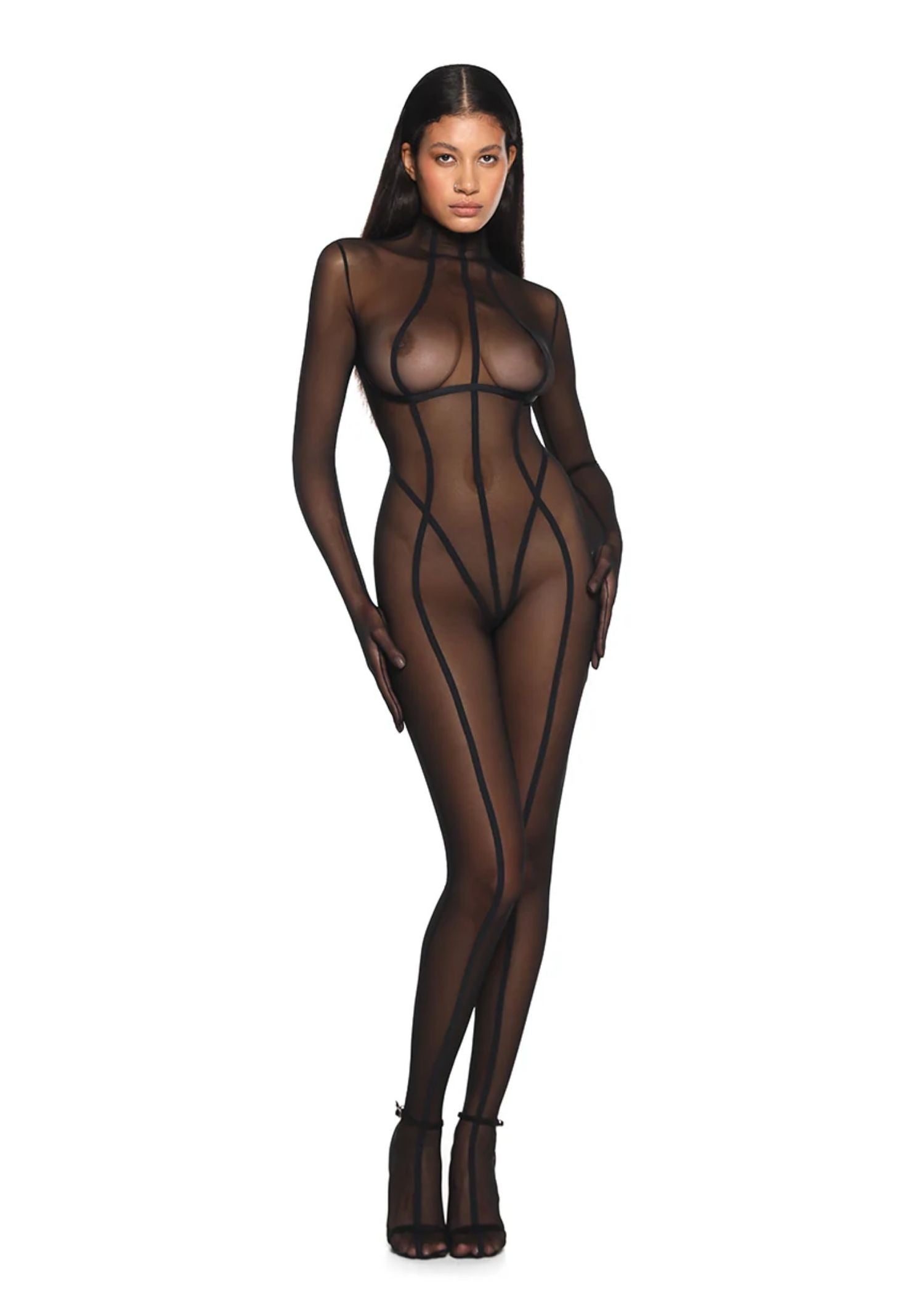 Anoeses Serena Bodysuit (Black) | Avec Amour Lingerie