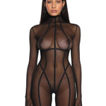 Anoeses Serena Bodysuit (Black) | Avec Amour Lingerie